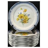 10 Mikasa Country Club Amy Dinner Plates