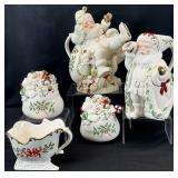 Lenox Holiday Santa Teapot, Pitcher & More