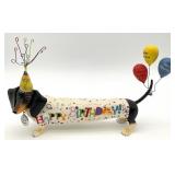 Westland Hot Diggity Dog Birthday Figurine
