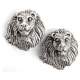 Yaacov Heller Signed 925 Silver Lions Head
