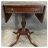 Mahogany Drop Leaf Accent Table