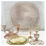 Vintage Colored Glass / Depression Glass