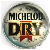Michelob Dry Light Up Beer Bottle Cap Sign