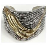Yaacov Heller S/N Sterling Designer Cuff Bracelet