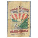 Vintage USA Home Grown Brand Burlap Sack