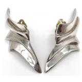 R. Sosa Designs Signed Sterling Silver Earrings
