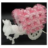 Vintage Horse Drawn Carriage Accent Table Lamp