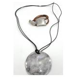 Bat Ami Rope & Sterling Pendant & Bracelet
