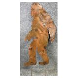 Metal Yard Art Bigfoot Cutout