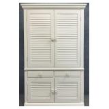 White Broyhill Entertainment Center