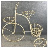 Large Wrought Iron Tricycle Planter