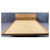 Oak Queen Size Platform Bed