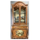 Petite Paint Decorated Display Cabinet