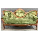 Victorian Button Tufted Settee