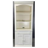 White Broyhill Bookcase w/ Doors