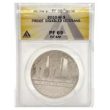 2010-W PF-69 ANACS Commemorative Silver Dollar