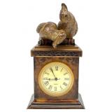 Parrot Quartz Mantel Clock
