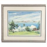 Signed Bermuda Scene Art Print