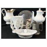 Vintage & Antique Porcelain & Pewter Decor
