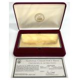 1934 Series $100,000 Gold Leaf Tribute Currency