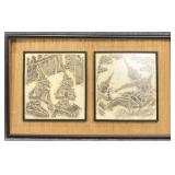 Framed Asian Rubbing