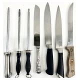 Asst Kitchen Knives and Sharpeners