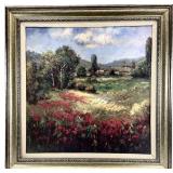 Peter Hulsey Country Village Framed Art Print