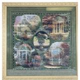 Framed Religious Garden Gazebo Tapestry
