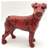Hubley? Cast Iron Wire Hair Fox Terrier Figure