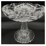 American Brilliant Period Cut Glass Divided