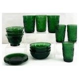 Anchor Hocking Sandwich Forest Green Glass