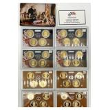 Eight 4pc US Presidential Dollars Proof Sets