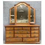 Kincaid Oak Dresser w/ Mirror