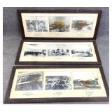 3pc Group Antique Floria Photographs