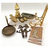 Asst Small Brass Collectibles & Asst Decor