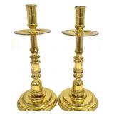 Pair Baldwin? Heavy Brass Candlesticks