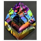 Swarovski Crystal Paperweight, Pyramid
