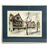 Ernst Geissendorfer, Chester, England Signed Art