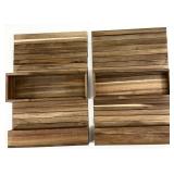 Pair Wooden Arm Chair Organizers