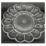 Indiana Glass Hobnail Deviled Egg Platter