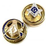 14K & 10K Gold Free Masonry Masonic Lapel Pins