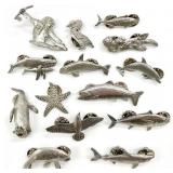 GG Harris Fine Pewter Brooch Pins