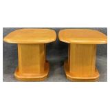 Pair Oak End Tables