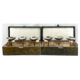 Vintage Silver Plated Champagne Goblets Set