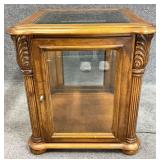 Glass Side Display End Table