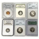 6pc Group Certified Coins