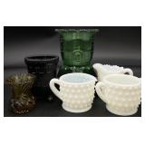 Antique Glass Match / Toothpick Holders & More