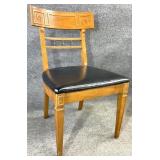 Greek Key Accented Side Chair