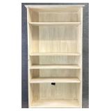 Whitewashed 5ft Bookcase