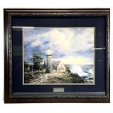 Thomas Kinkade Light In The Storm, Library Ed Art